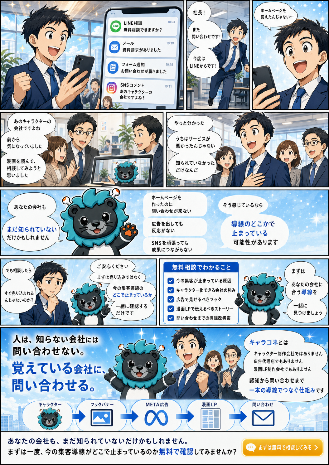 キャラコネの仕組みを説明するマンガ4