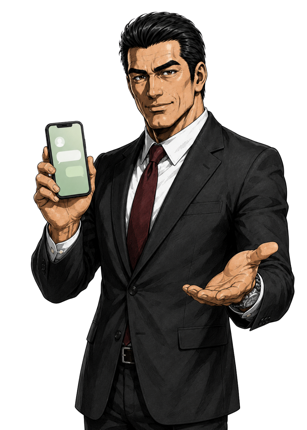 公式LINEでの無料相談を案内している神崎恒一
